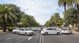 Priekš kam Spānijā streiko taksisti?